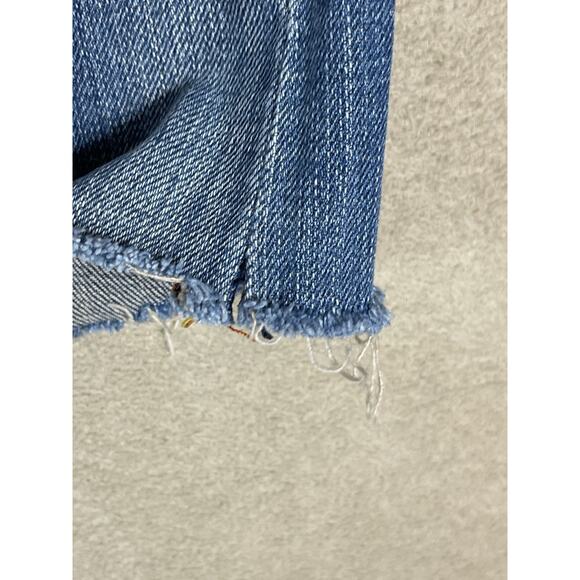 Rock Revival Jeans Womens 27 Blue Patti Boot Low Rise Cut Off Raw Hem Denim - Picture 14 of 16